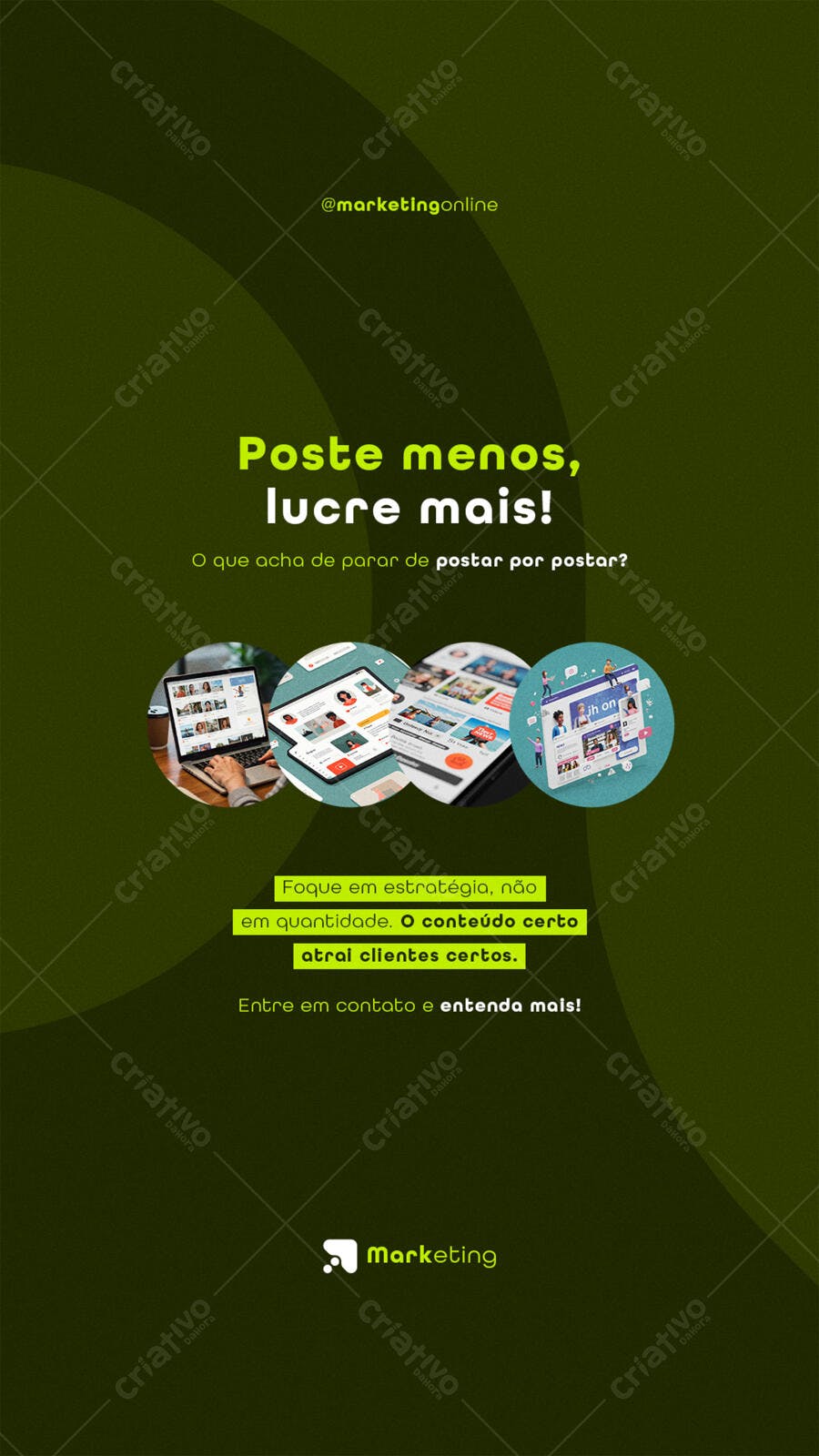 Flyer Marketing Digital PSD Editável