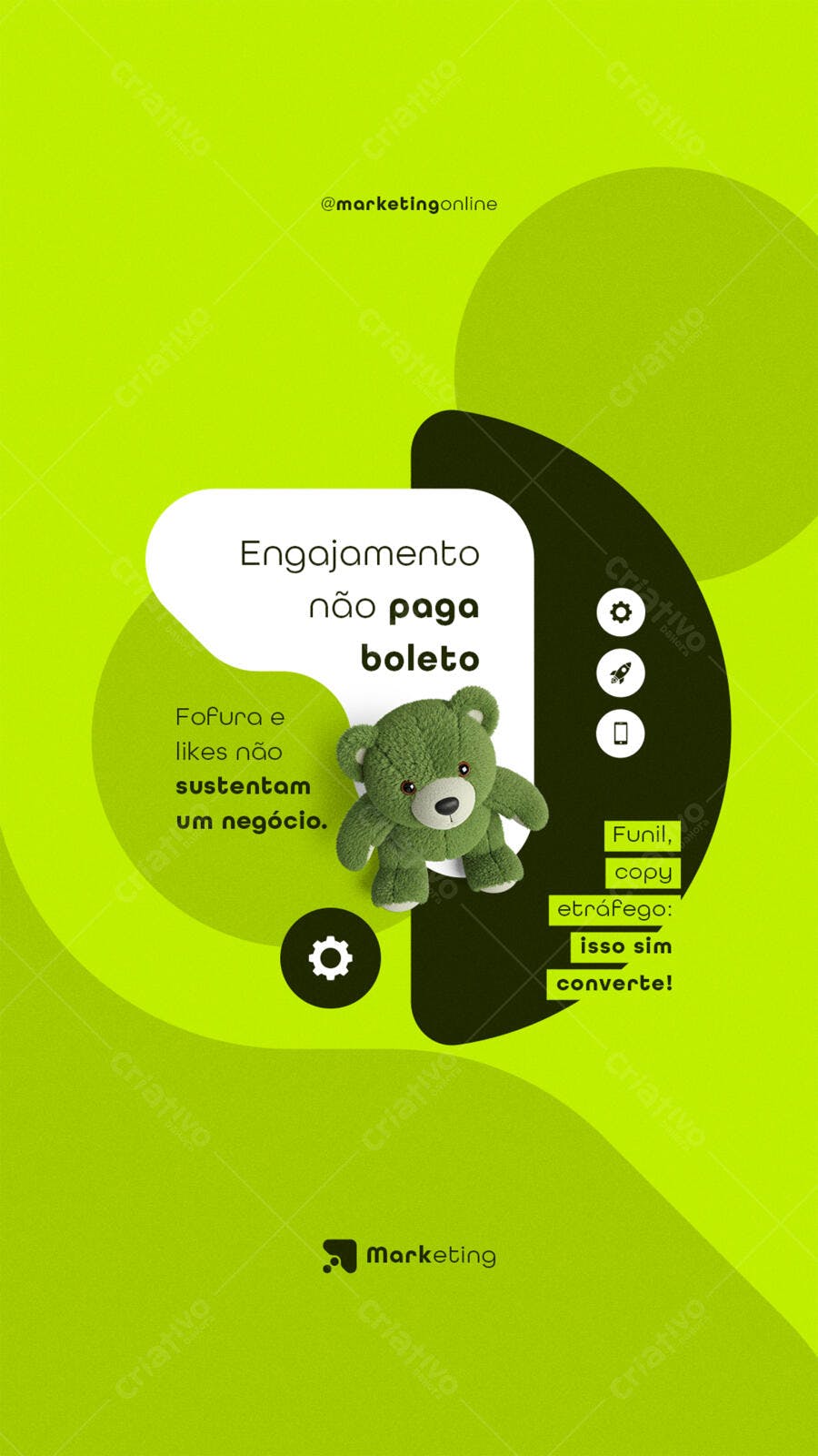 Post para Redes Sociais Marketing Digital PSD Editável
