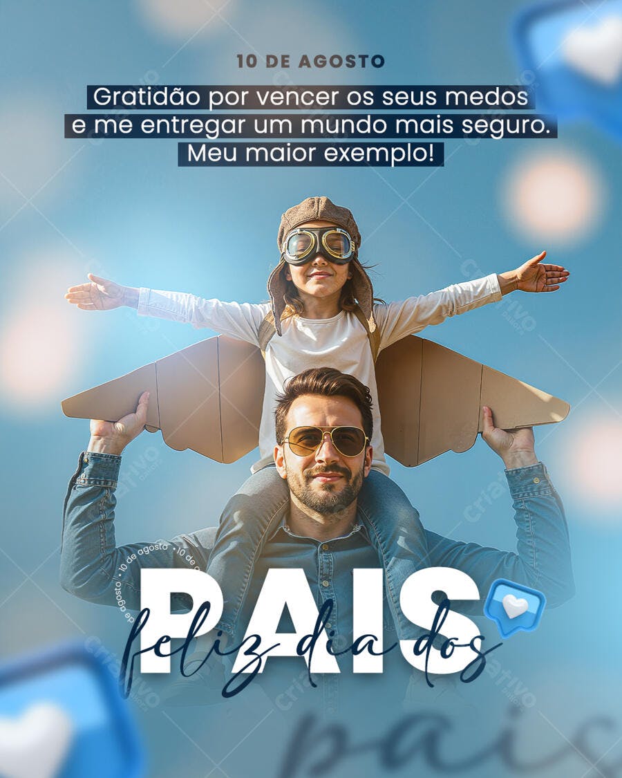 Postagem Dia dos Pais PSD Editável