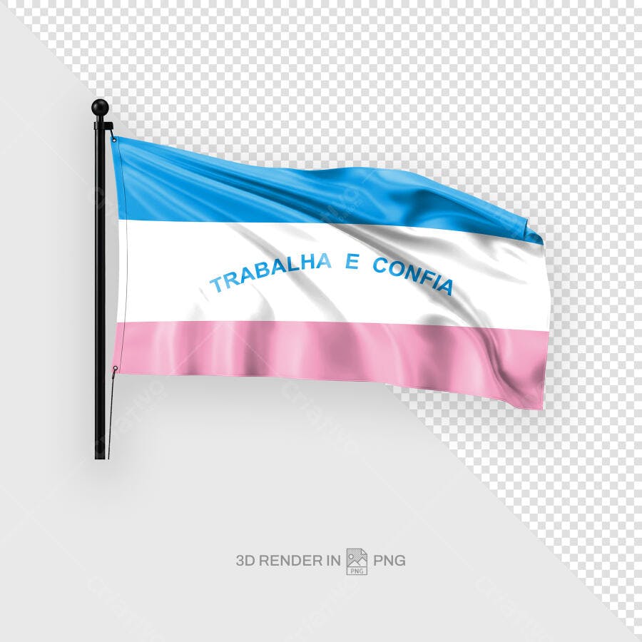 Bandeira PSD Editável para Mockups