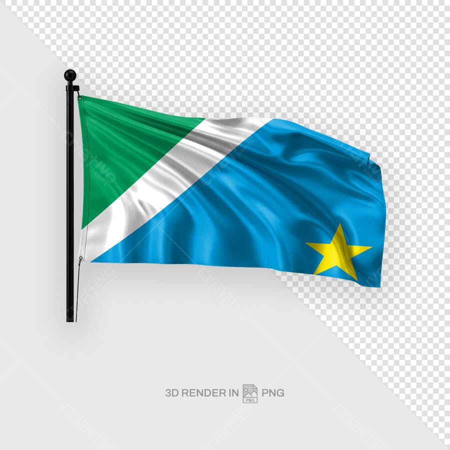 Bandeira PSD Editável para Mockups