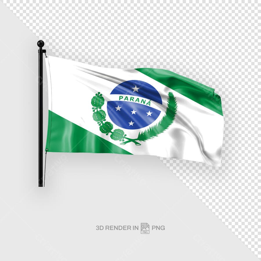 Bandeira do Paraná PSD Editável