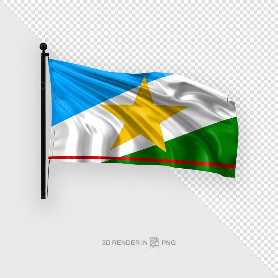 Mockup Bandeira Djibouti PSD Editável