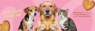 Campanha Semana do Amor Pet  Social media PSD Editavel 7