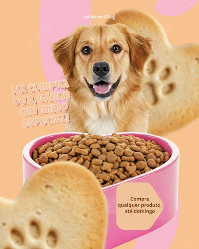 Campanha Semana do Amor Pet  Social media PSD Editavel 2