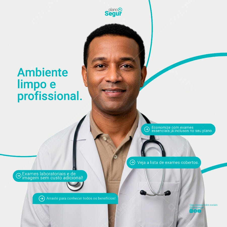 Postagem Médico Plano de Saúde PSD Editável
