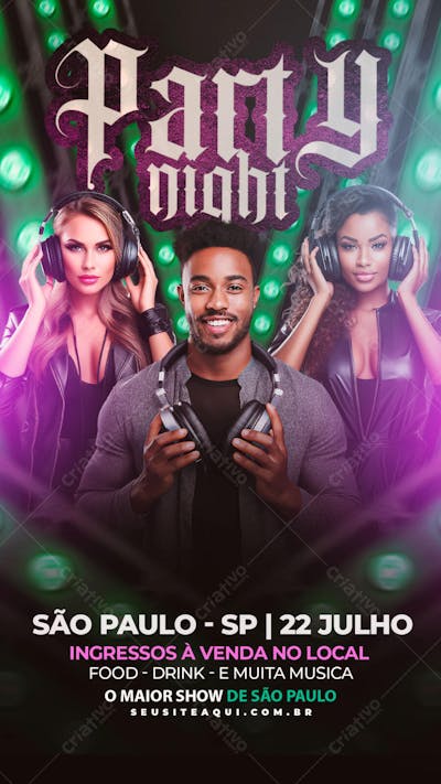 Flyer Para Eventos, Festas, Shows, Party e Djs 