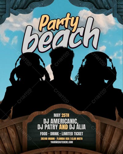 Flyer Para Eventos, Festas, Shows, Party e Djs 