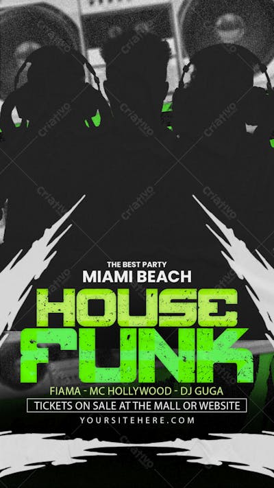 PSD club dj party flyer social media post professional banner story