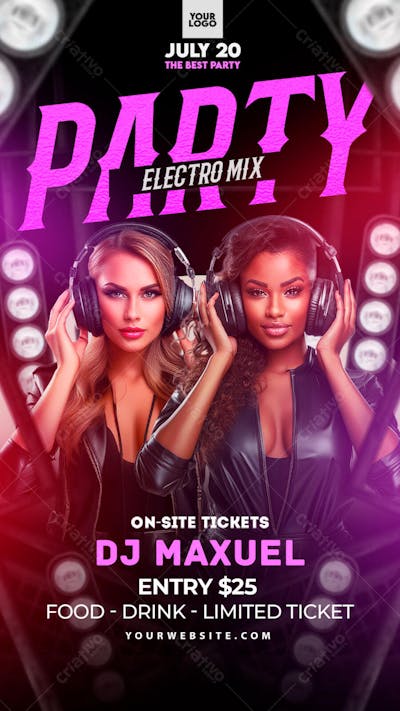 Flyer Para Eventos, Festas, Shows, Party e Djs 