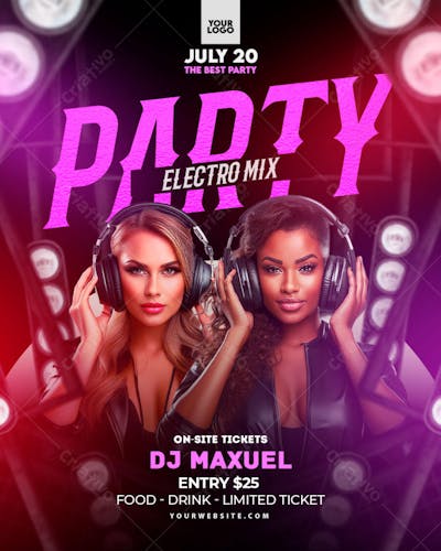Flyer Para Eventos, Festas, Shows, Party e Djs 