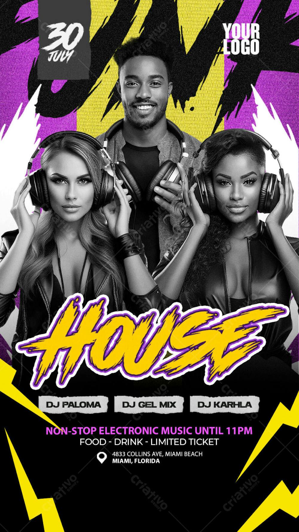 Flyer Para Eventos, Festas, Shows, Party e Djs 