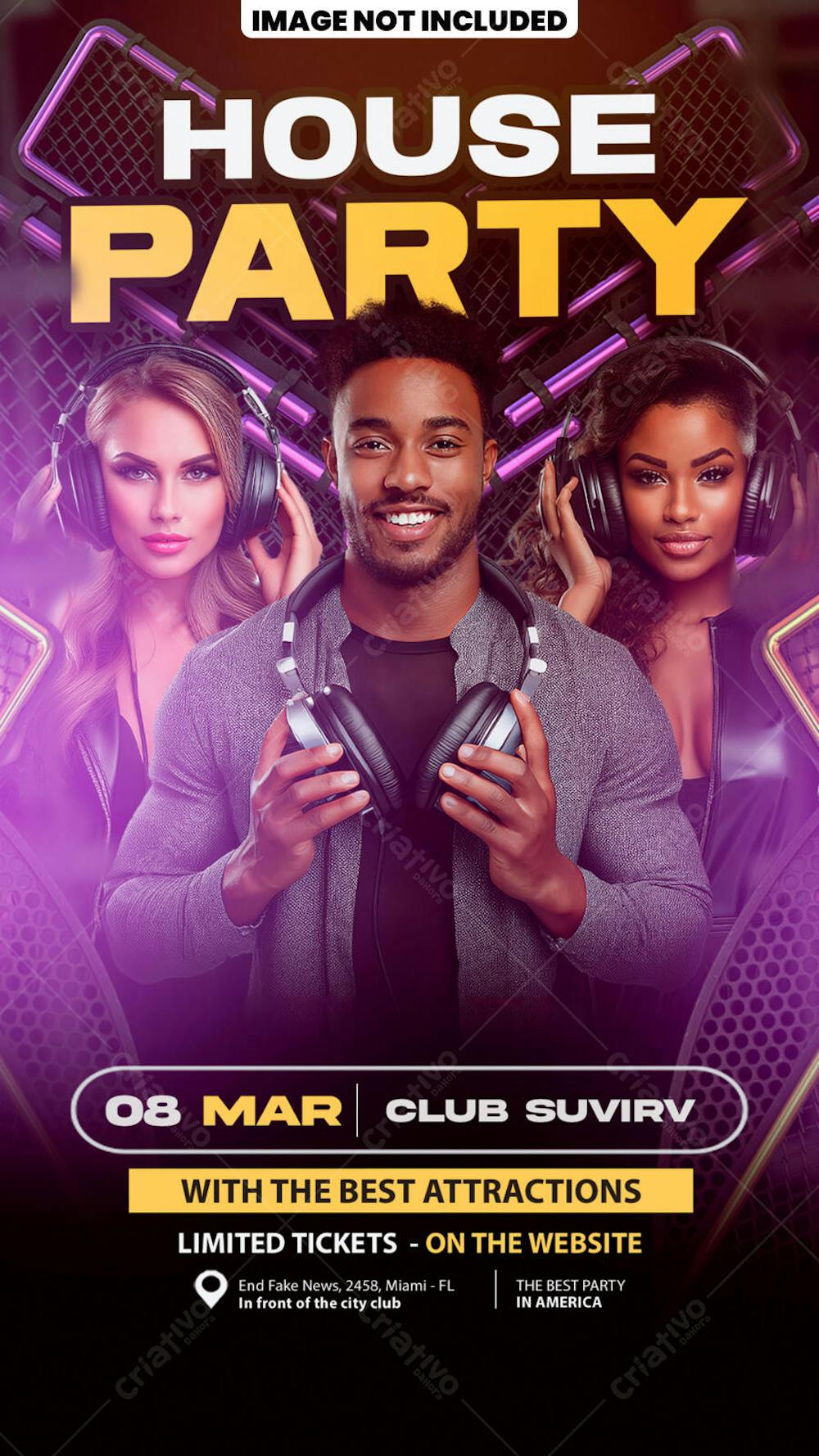 Flyer Para Eventos, Festas, Shows, Party e Djs 