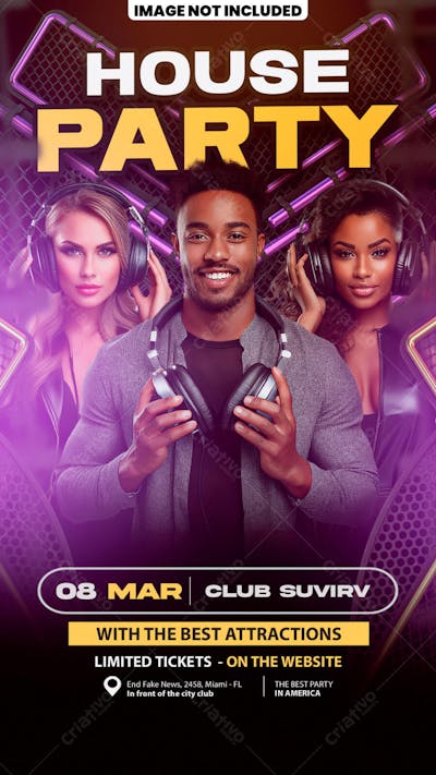 Flyer Para Eventos, Festas, Shows, Party e Djs 