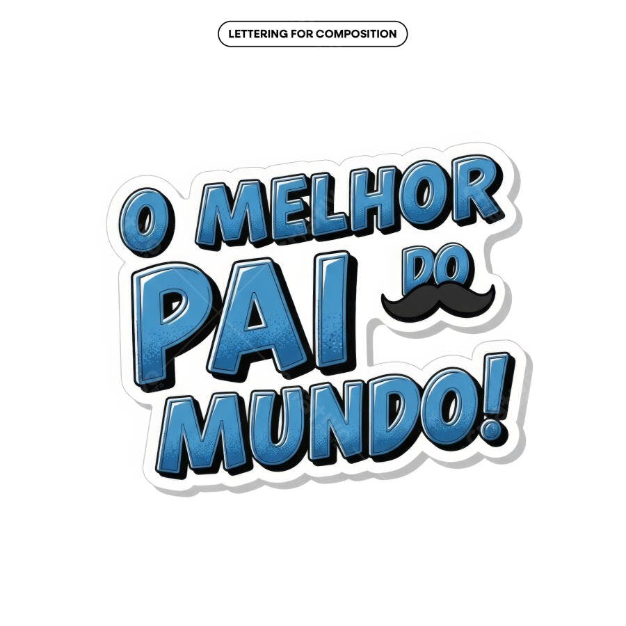 Arte para Dia dos Pais PSD Editável