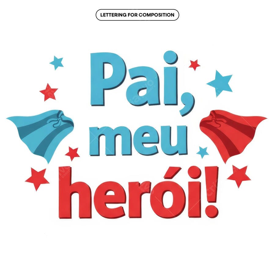Arte para Dia dos Pais PSD Editável