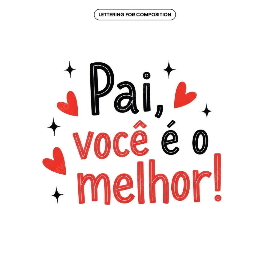 Arte para Dia dos Pais PSD Editável