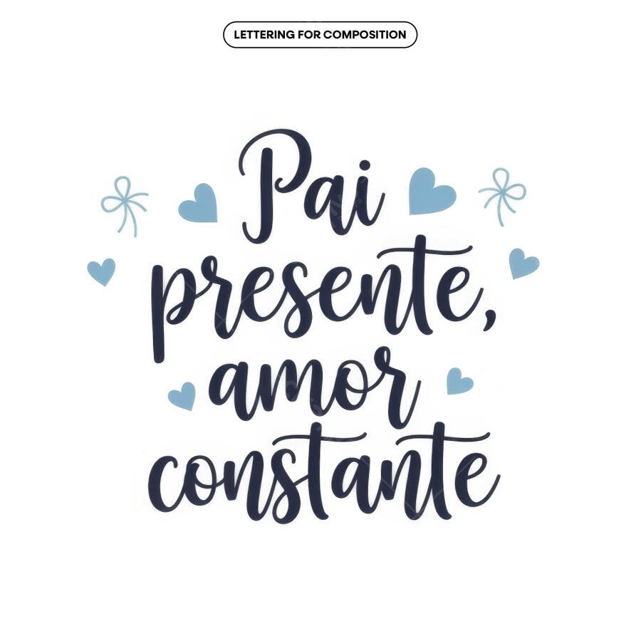 Arte para Dia dos Pais PSD Editável