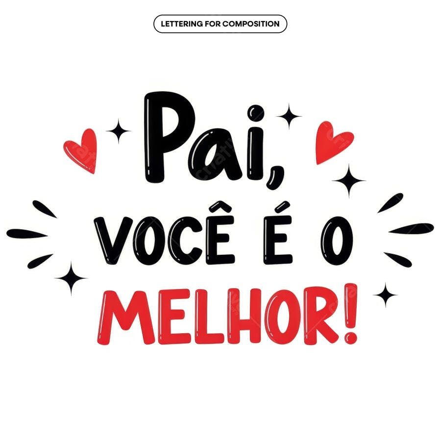 Arte para Dia dos Pais PSD Editável
