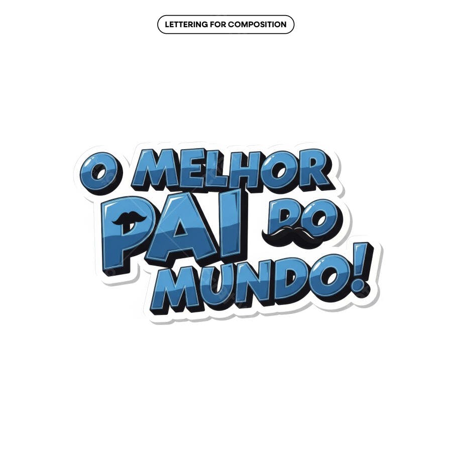 Arte para Dia dos Pais PSD Editável