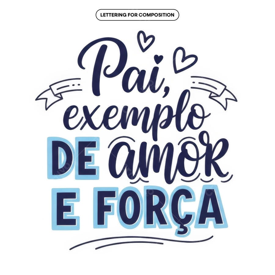 Arte para Dia dos Pais PSD Editável