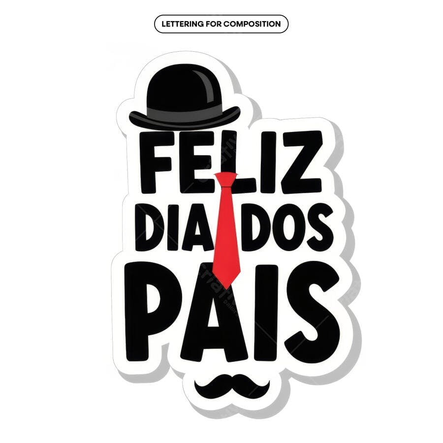 Arte para Dia dos Pais PSD Editável