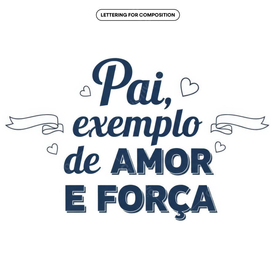Arte para Dia dos Pais PSD Editável