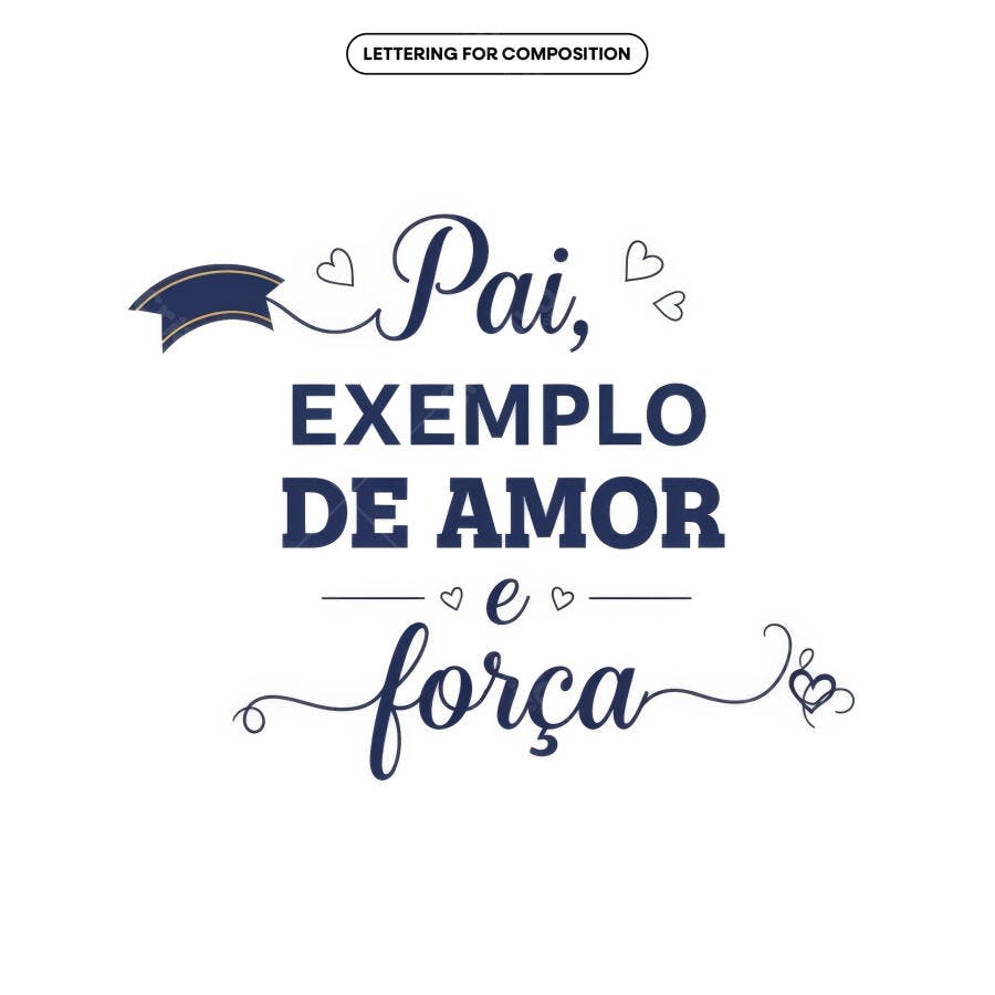 Arte para Dia dos Pais PSD Editável