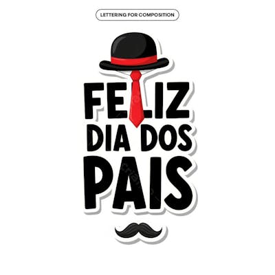 Lettering Dia dos Pais para composição social media (52)