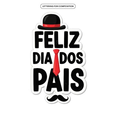 Lettering Dia dos Pais para composição social media (51)