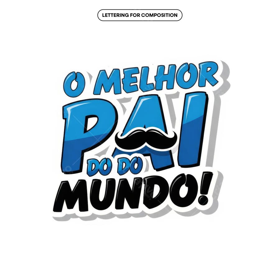 Arte para Dia dos Pais PSD Editável