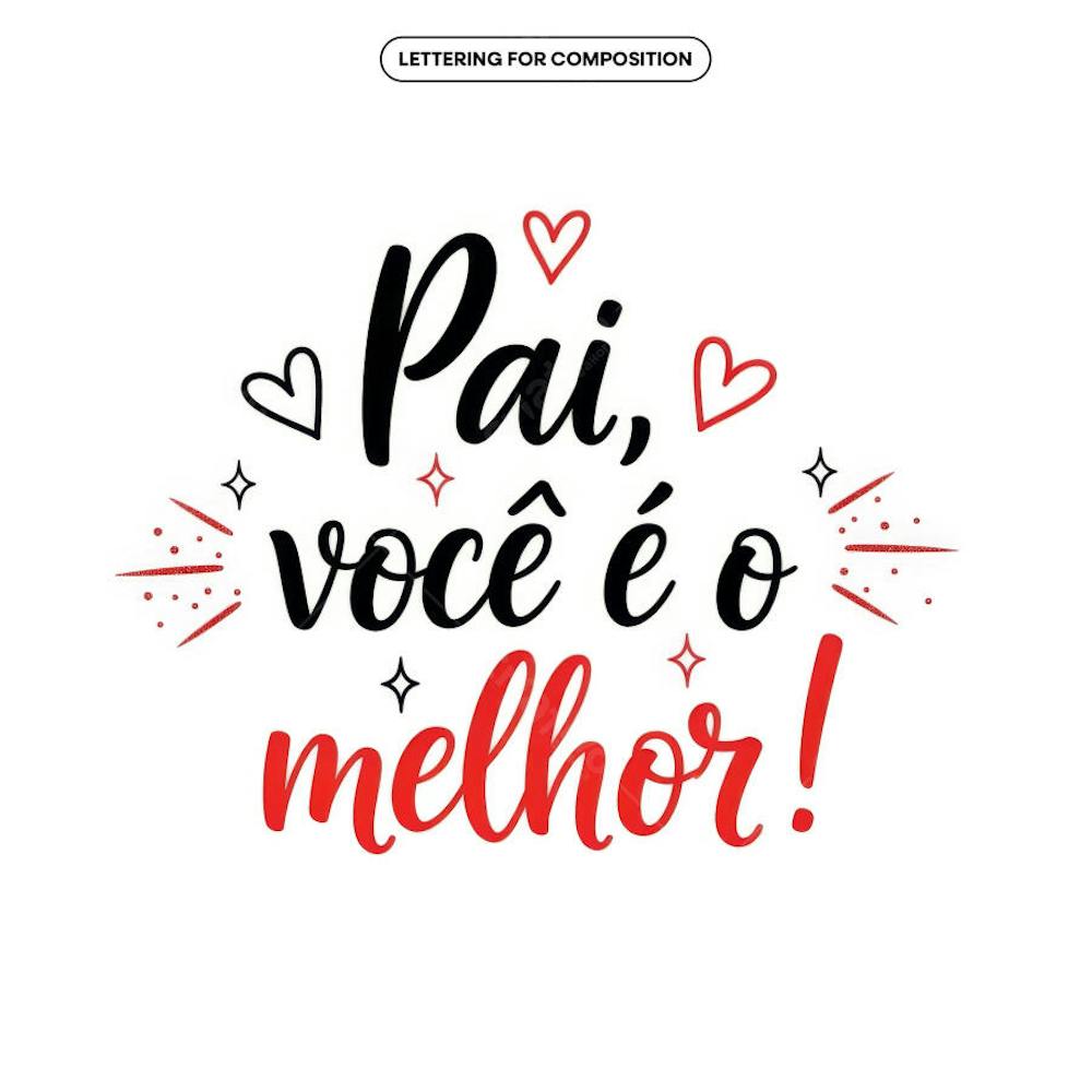 Lettering Dia dos Pais para composição social media (44)