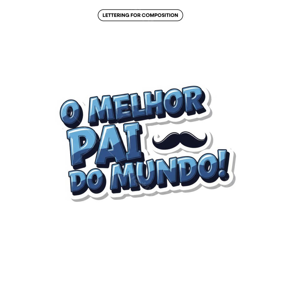 Arte para Dia dos Pais PSD Editável