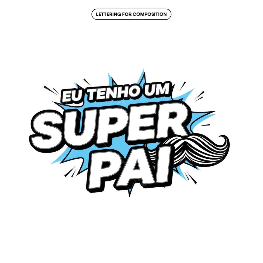 Arte Dia dos Pais PSD Editável