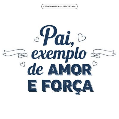 Lettering Dia dos Pais para composição social media (60)