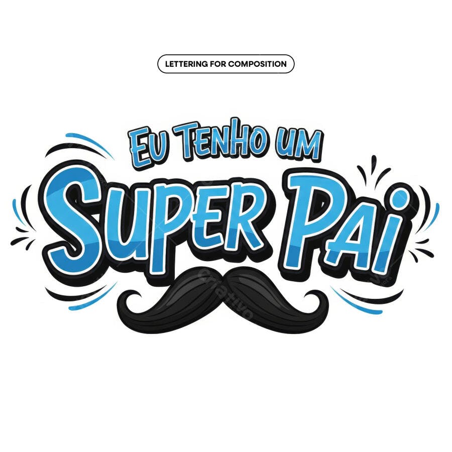 Arte para Dia dos Pais PSD Editável