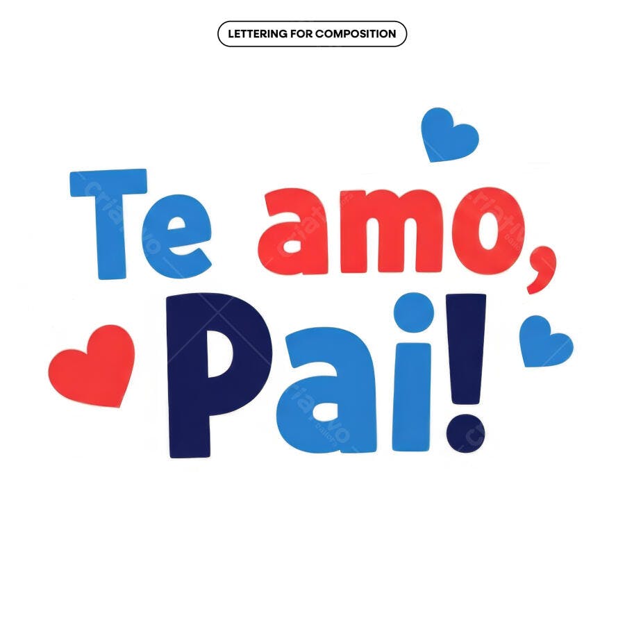 Arte para Dia dos Pais PSD Editável