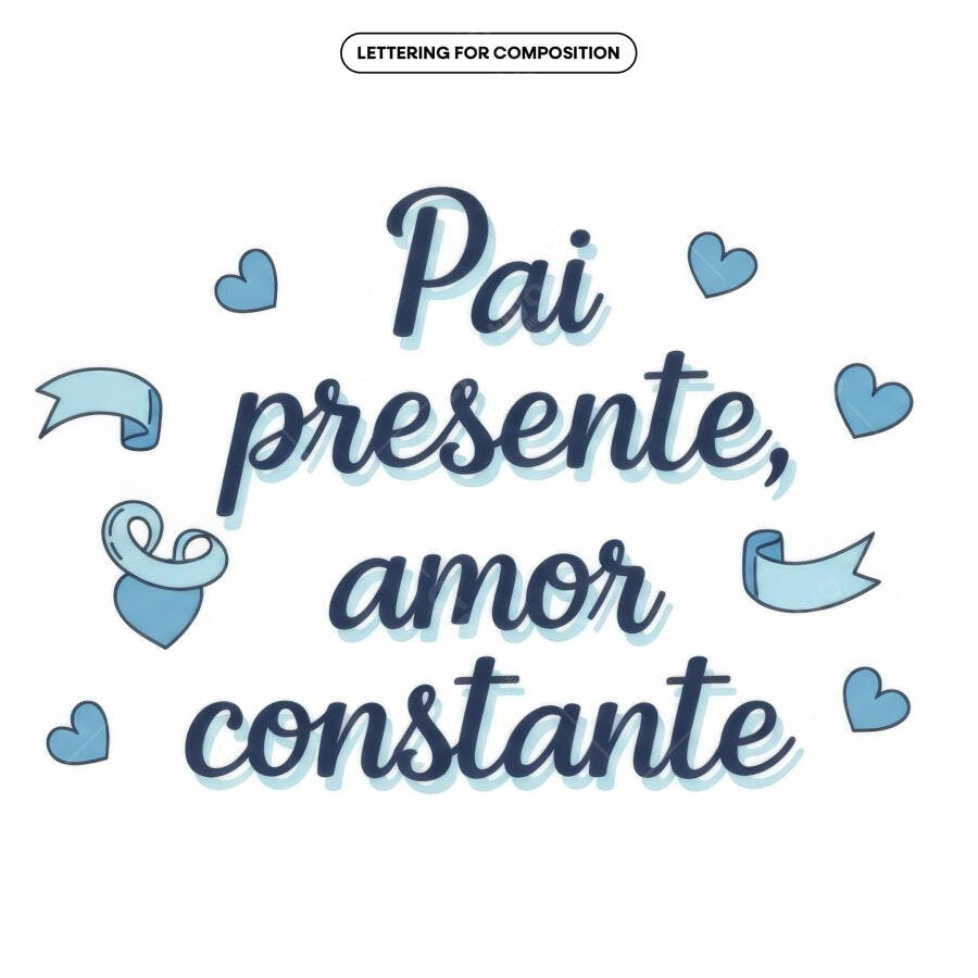 Arte para Dia dos Pais PSD Editável