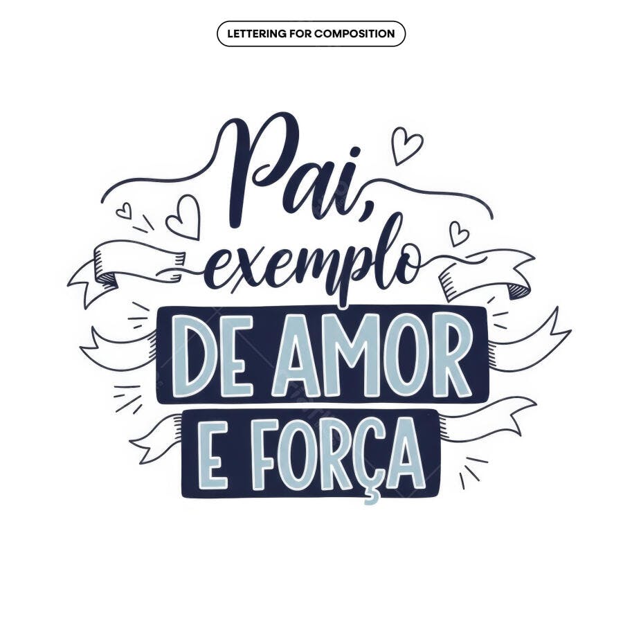 Arte para Dia dos Pais PSD Editável