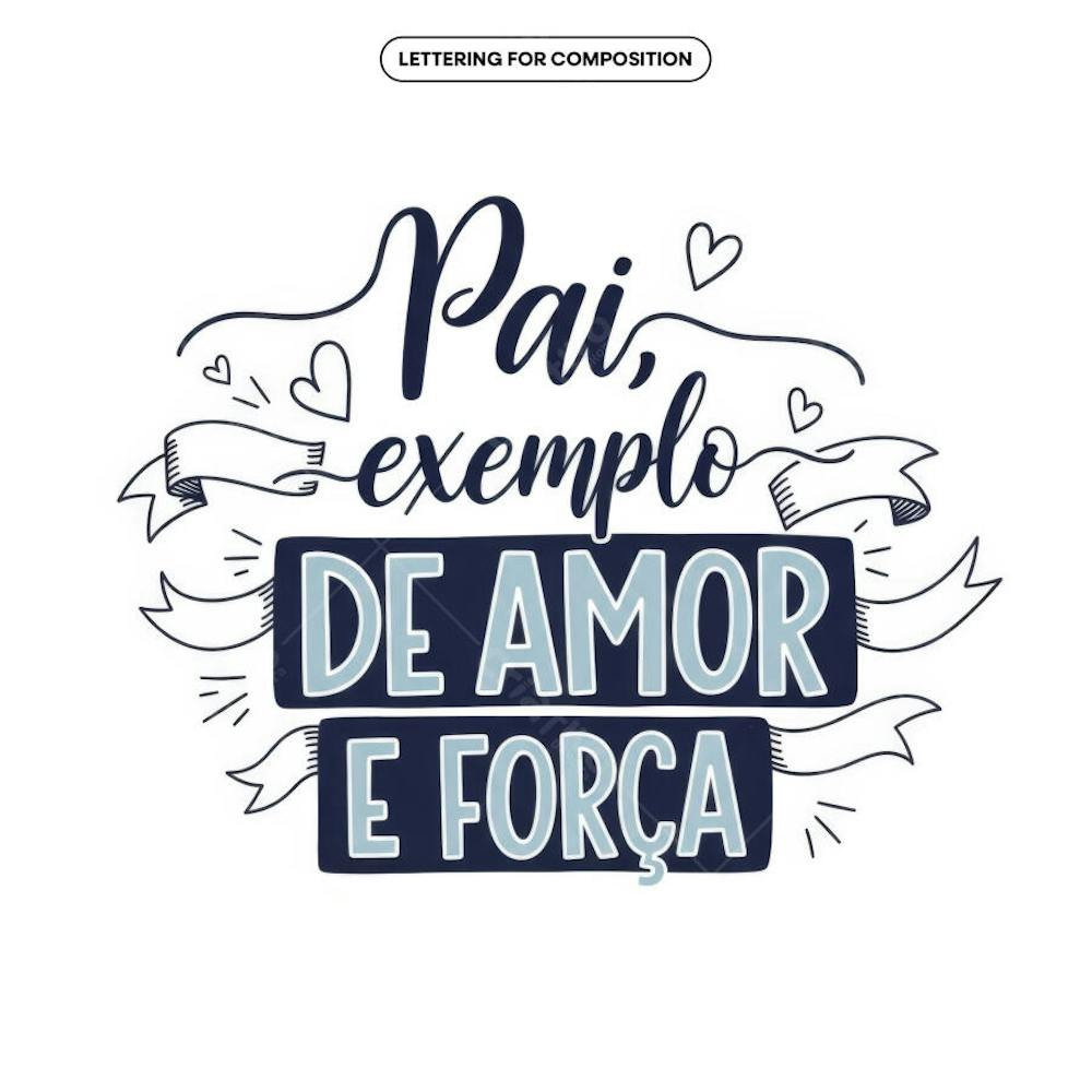 Lettering Dia dos Pais para composição social media (33)