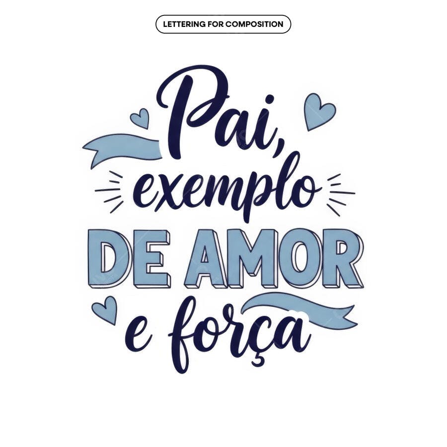 Arte para Dia dos Pais PSD Editável