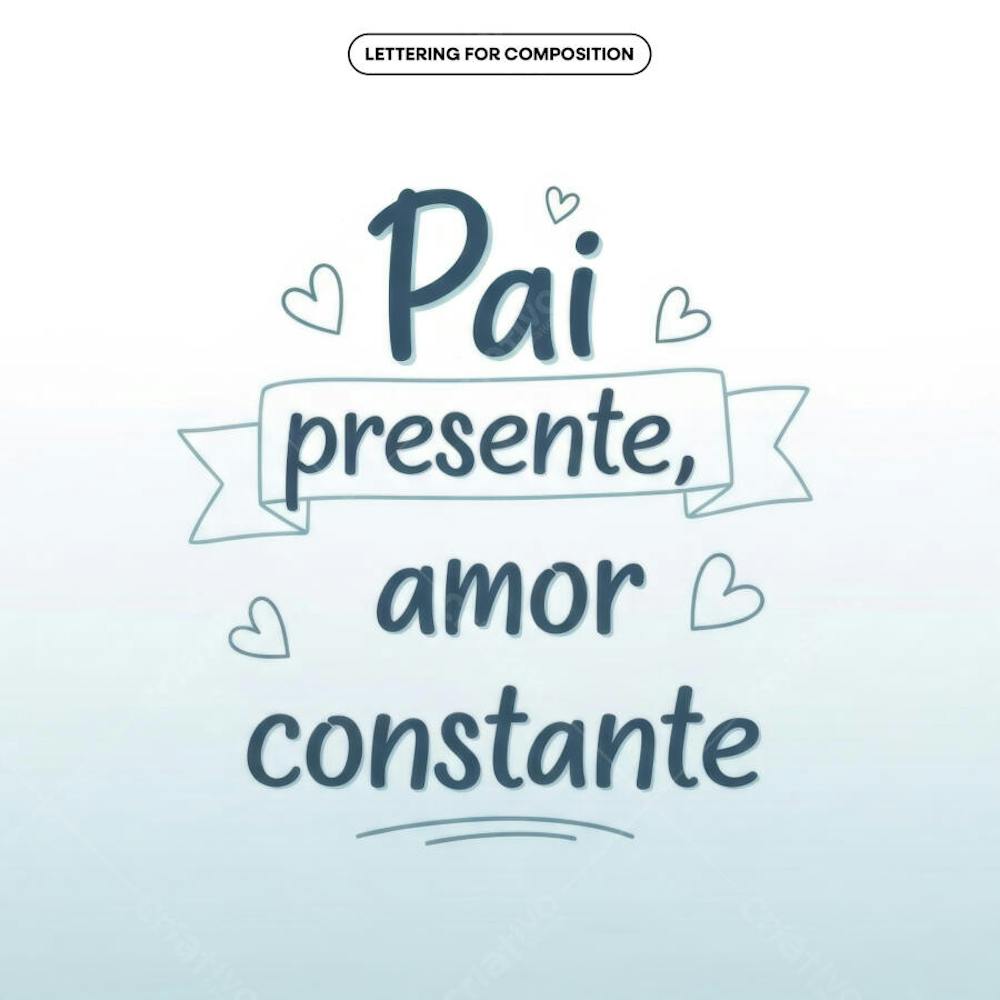 Lettering Dia dos Pais para composição social media (24)