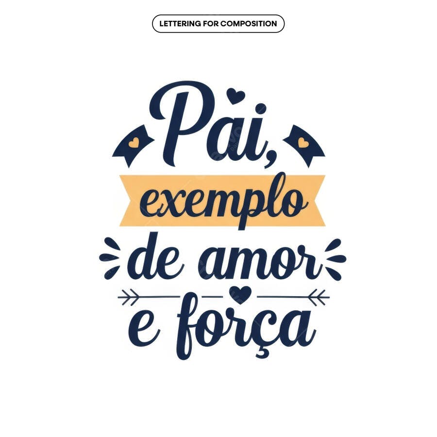 Arte para Dia dos Pais PSD Editável