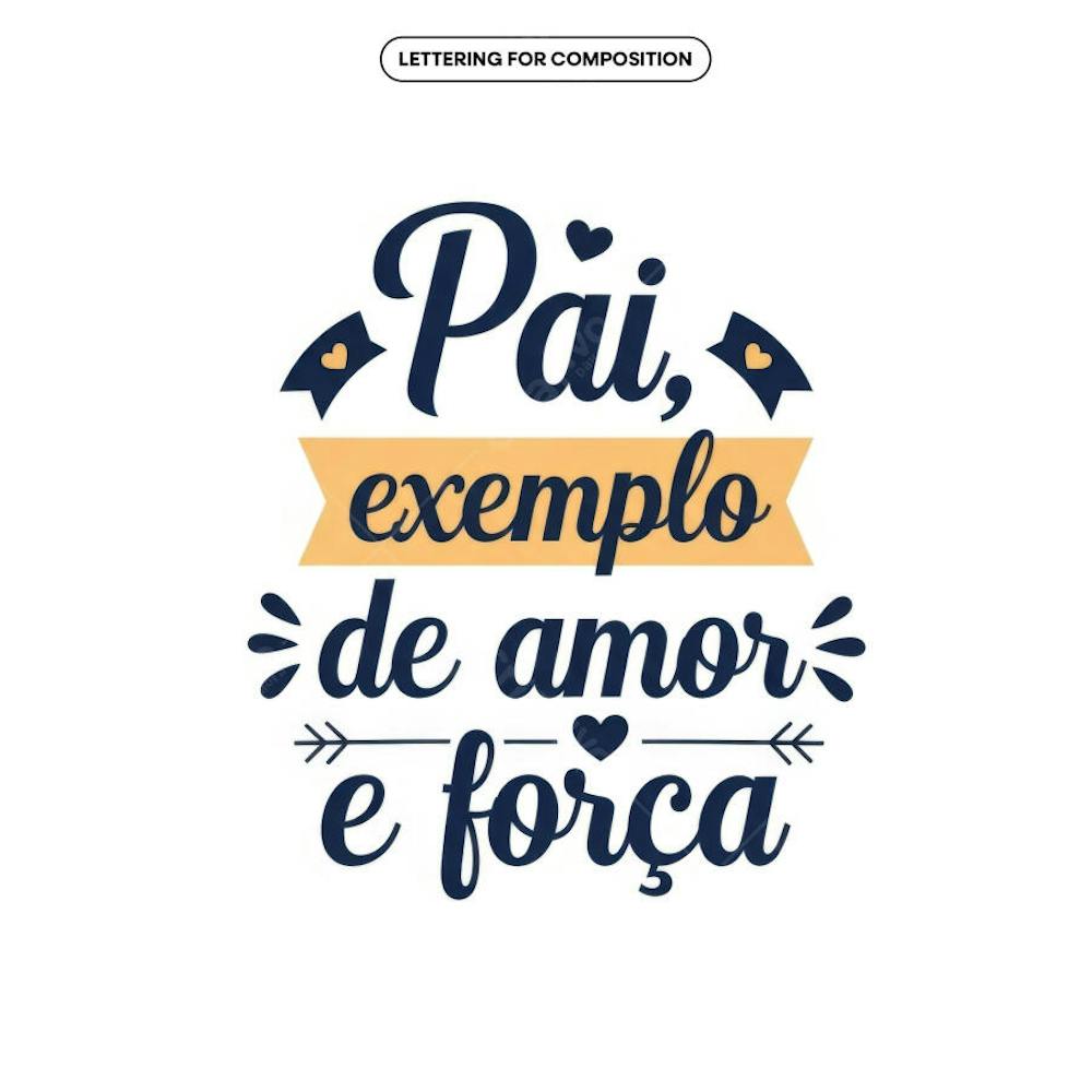 Lettering Dia dos Pais para composição social media (61)