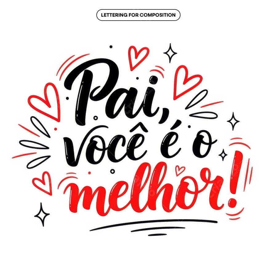 Arte para Dia dos Pais PSD Editável