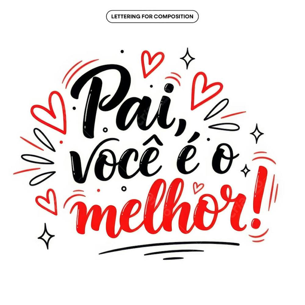 Lettering Dia dos Pais para composição social media (42)