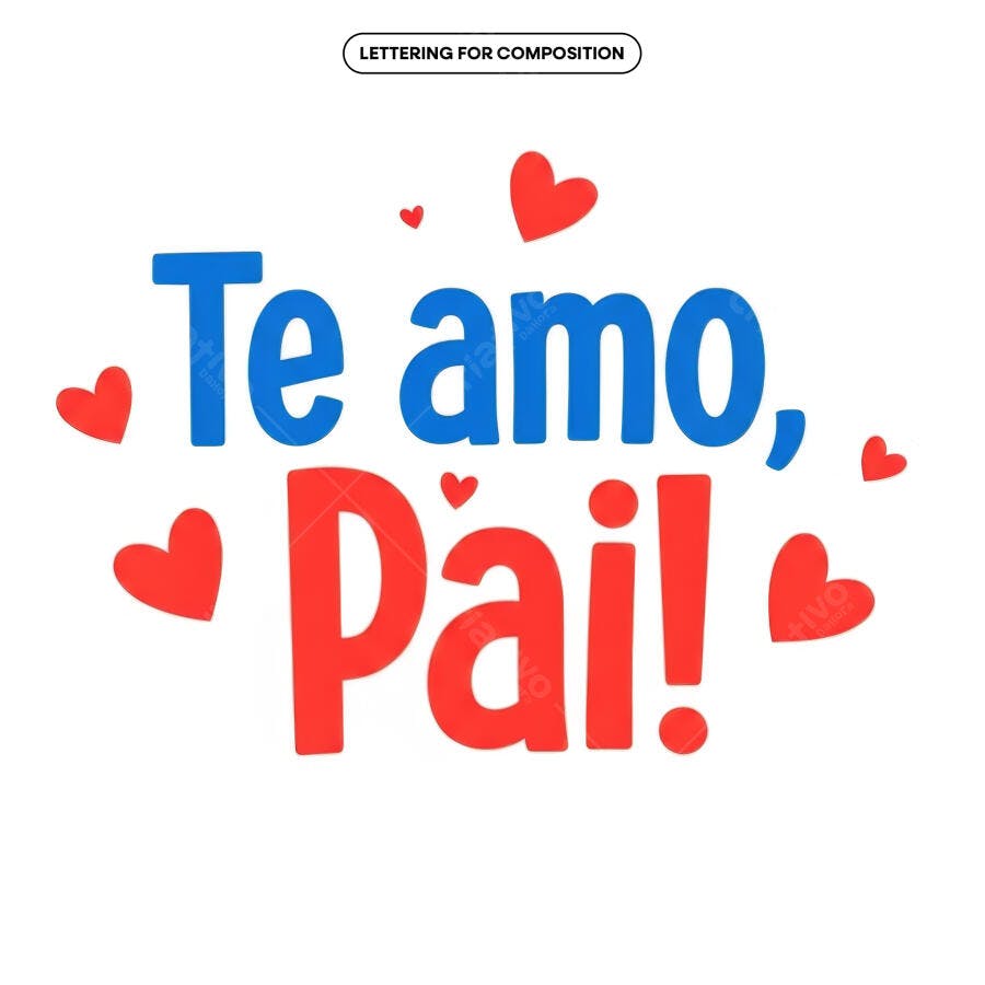 Arte para Dia dos Pais PSD Editável