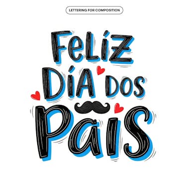 Lettering Dia dos Pais para composição social media (2)