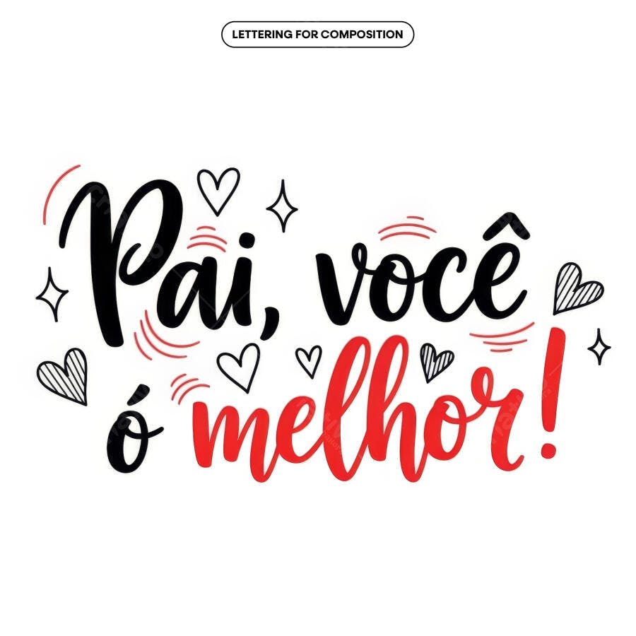 Arte para Dia dos Pais PSD Editável