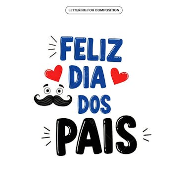 Lettering Dia dos Pais para composição social media (49)